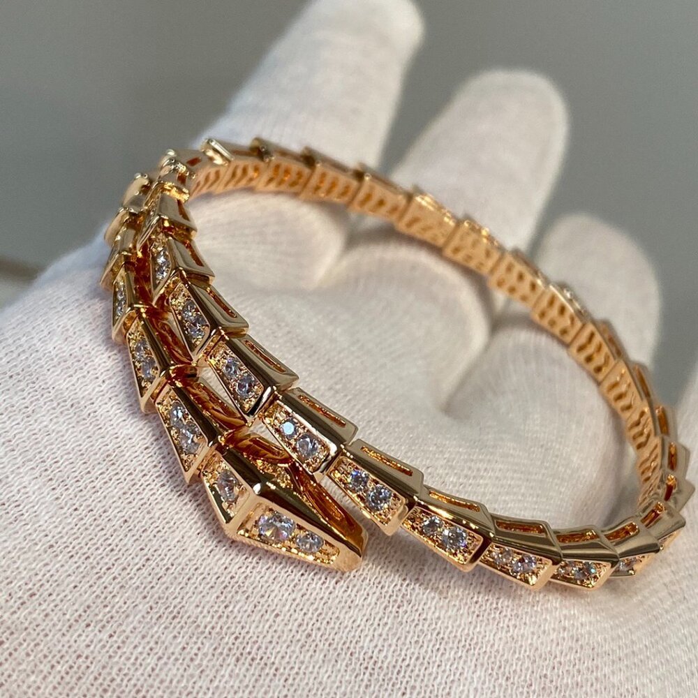 Bulgari inlaid decoration diamond bracelet - Picture 7 of 9